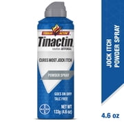 Tinactin Jock Itch Treatment Antifungal Powder Spray, 4.6 oz Can