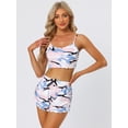 thumbnail image 2 of Unique Bargains Womens 3Pjs Cami with Shorts Loungewear Pants Pajama Sleepwear Sets, 2 of 5