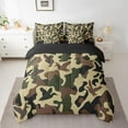 thumbnail image 2 of Manfei Animal Mallard Duck Twin Bedding Sets 7-Piece,Abstract vintage Camouflage Bedding Comforter Set Microfiber,Brown Green Camo Breathable Sheet Sets,Microfiber Teens Bedroom Decor, 2 of 6