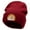 Maroon, variant on Barcelona Embroidered 12 Inch Long Knitted Beanie - Black OSFM