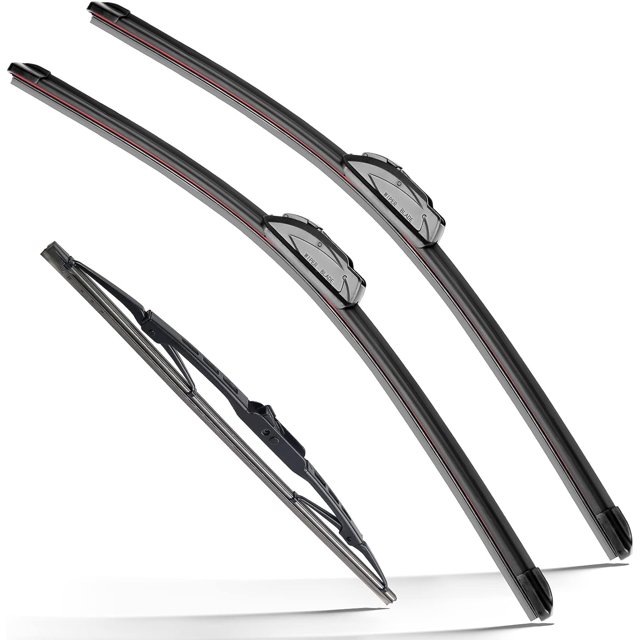 LAICAIW RAINTOK Windshield Wiper Blades Replacement for Chevy Chevrolet Blazer 2019 2020 2021 Original Factory Quality Front Rear Wipers Blade Set for Car-24" 18" 12" (Pack of 3)