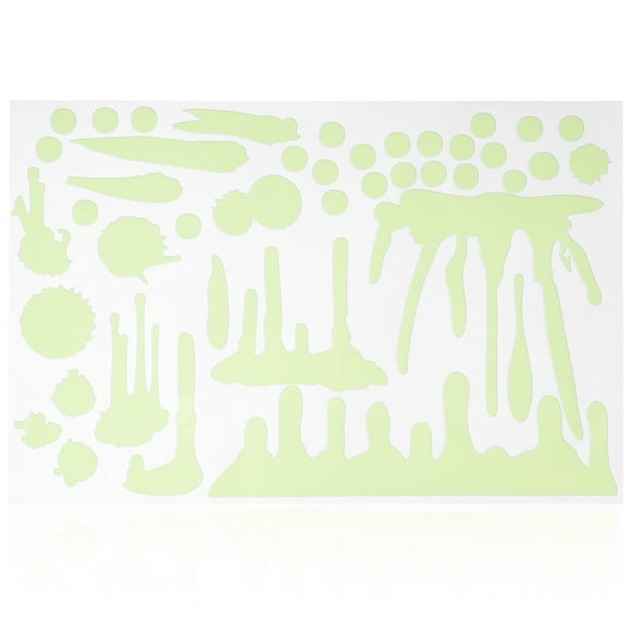 1 Sheet Halloween Window Decor Terror Bloody Luminous Design Window Sticker