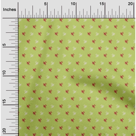 oneOone Cotton Silk Fabric Hash Sign Kasuri Print Fabric By The Yard 42 Inch Wide
