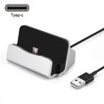 thumbnail image 1 of Cargador de estación de acoplamiento tipo C compatible con Samsung Galaxy S10 S9 S8, Note 9 8, Huawei P20 Pro, Google Pixelbook, Nexus 5X/6P, LG G5 y otros dispositivos USB-C Ormromra 220887-2, 1 of 4