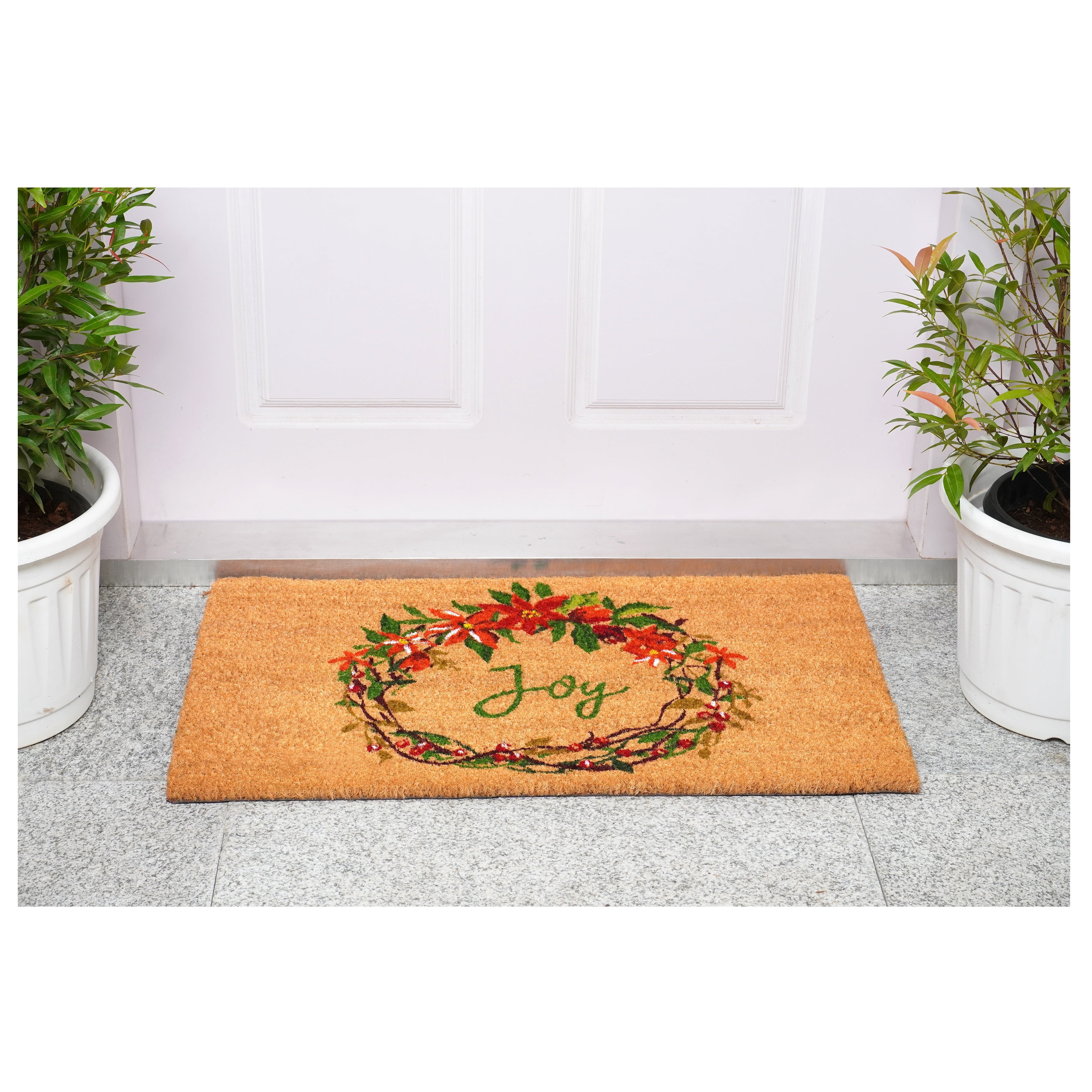 Calloway Mills 107551729 17 x 29 in. Christmas Joy Doormat - Multi Color
