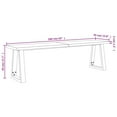 thumbnail image 4 of vidaXL Bench with Live Edge 160 cm Solid Wood Acacia, 4 of 5