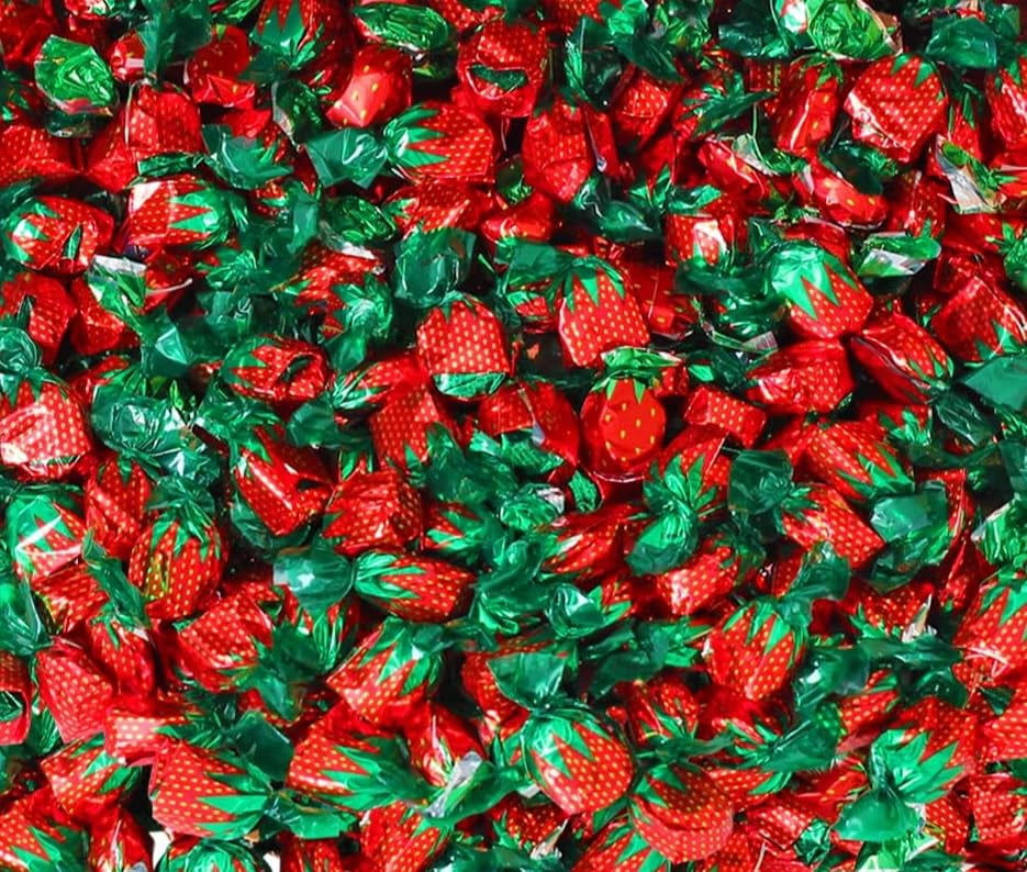 Strawberry Flavored Classic Bon Bons | 5 Pounds Individually Wrapped Fresh Nostalgia Bulk Hard Candy (Approx. 300 Pieces) Great For Any Occasion!