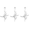 thumbnail image 4 of 20 colgantes de dijes de latido del corazón, dijes de acero inoxidable, accesorios para hacer joyas, manualidades, collares, pulseras (plata), 4 of 5