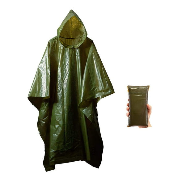 Survival General Lightweight Rain Gear Poncho Emergency Survival Cover Shelter Norwegian Military Style