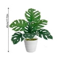 thumbnail image 3 of Monstera Deliciosa Artificial de Bonsái para Interiores con Ramas Ajustables, Follaje Verde Realista para Decoración de Hogar y Oficina, 45 cm, 3 of 6