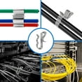 thumbnail image 2 of tssuouriy 60x Cable Clips Durable And Easy Installation For Wire Clamps Exquisite Craft Solar Cable Clips 1Set, 2 of 6