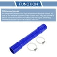 thumbnail image 4 of Unique Bargains 1 Set 38mm/1.5" ID 300mm/11.81" Length 0 Degree Blue Car Silicone Hose with Clamps Coolant Hose Universal, 4 of 7