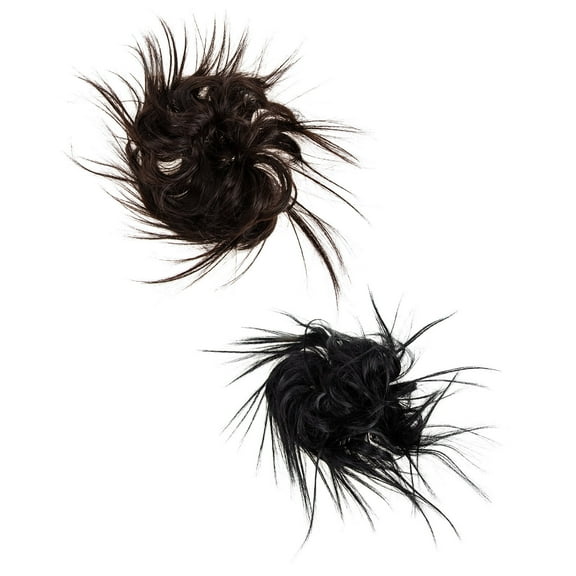 2 Pcs Curly Hair Ring Curly Wig Curly Hair Buns Rope Updo Hairpiece Curly Hair Ponytail Messy Bun Hairpiece Miss