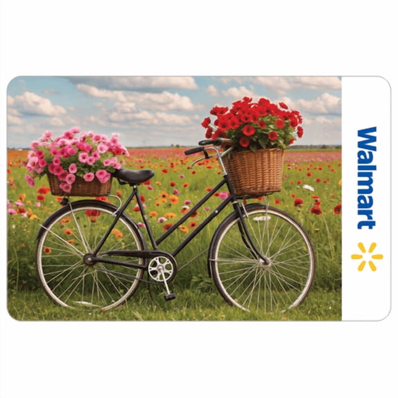Floral Bike Walmart Gift Card