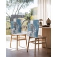 thumbnail image 3 of nqOlkjepod Blue Grey Chair Covers Set of 8, Decorative Chair Back Cover, Modern Oil Painting Art Abstract Dining Room Chair Slipcovers Removable Chair Protectors Covers for Party Banquet, 3 of 7