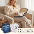 thumbnail image 4 of ZUXONGSY Galaxy Skull Cross Print Large Quilted Bible Cover for Women, Bible Bag with Zipper Pocket & Handle, Christian Book Carrying Case for ChuZU, Study, Gift, 4 of 8