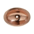 thumbnail image 4 of Native Trails Cps43 Hibiscus 21" Oval Copper Drop In Bathroom Sink - Nickel, 4 of 7