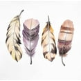 thumbnail image 2 of Atelier B Art Studio 12x12 White Modern Wood Framed Museum Art Print Titled - Small Delicate Feathers, 2 of 4