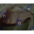 thumbnail image 4 of oneOone Silk Tabby Fabric Peacock Feather Ikat Decor Fabric Printed BTY 42 Inch Wide, 4 of 4