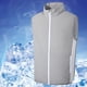 thumbnail image 5 of Ropa con aire acondicionado 3 velocidad del viento transpirable chaleco de enfriamiento de alta potencia con ventilador para hombres Código XL gris de verano, 5 of 10