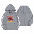 thumbnail image 3 of WhouRiu Big Girls' Hoodies and Sweatshirts Baseball Print Long Sleeve Pullover Hoodie Sweatshirt Gray,Sizes 9-10, 3 of 3