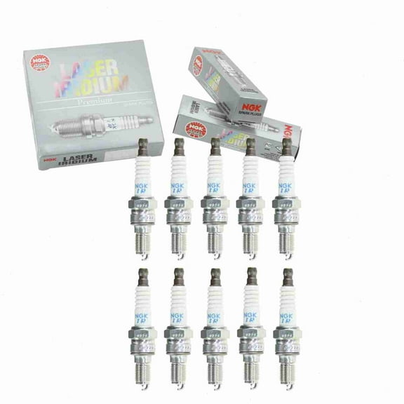 10 pc NGK 6544 Laser Iridium Spark Plugs for 31911-HW1-671 Ignition Wire Secondary