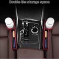 thumbnail image 4 of Hunlyman 1PC Car Leather Cup Holder Gap Bag, Seat Gap Storage Box, Adjustable Car Seat Storage Box, Multifunctional Cup Holder, 4 of 7