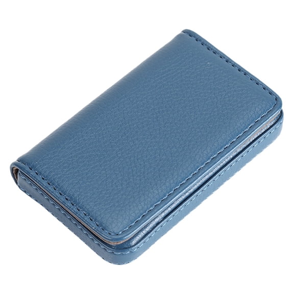 Business Card Holder,Credit Card Wallet Holder, Pu Leather Pocket Wallet, Portable Business Card Case with Metal Clip