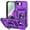 Purple, variant on Dteck Case with Tempered Glass Screen Protector for iPhone 16e ,Shockproof TPU+PC with Slide Camera Cover Built-in 360° Rotate Ring Kickstand Magnetic Shockproof Back Cover,Purple