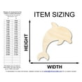 thumbnail image 2 of Unfinished Wood Dolphin Shape | JGrondz | DIY Craft Cutout 20" / 1/4", 2 of 3