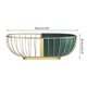 thumbnail image 3 of European Wrought Iron Fruit Basket Metal Wire Hollow Out Drain Bowl Snacks Dish, 3 of 4