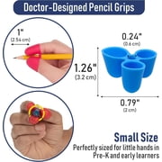 The Pencil Grip Writing CLAW Grip Writing Claw Pencil Grip, Small Size, Assorted Colors, 6-Pack, Improves Handwriting Comfort & Control