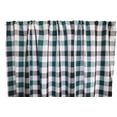 thumbnail image 4 of Poplin Buffalo Checkered Window Curtain 56 Inch Wide Black Hunter Green and White, 4 of 4