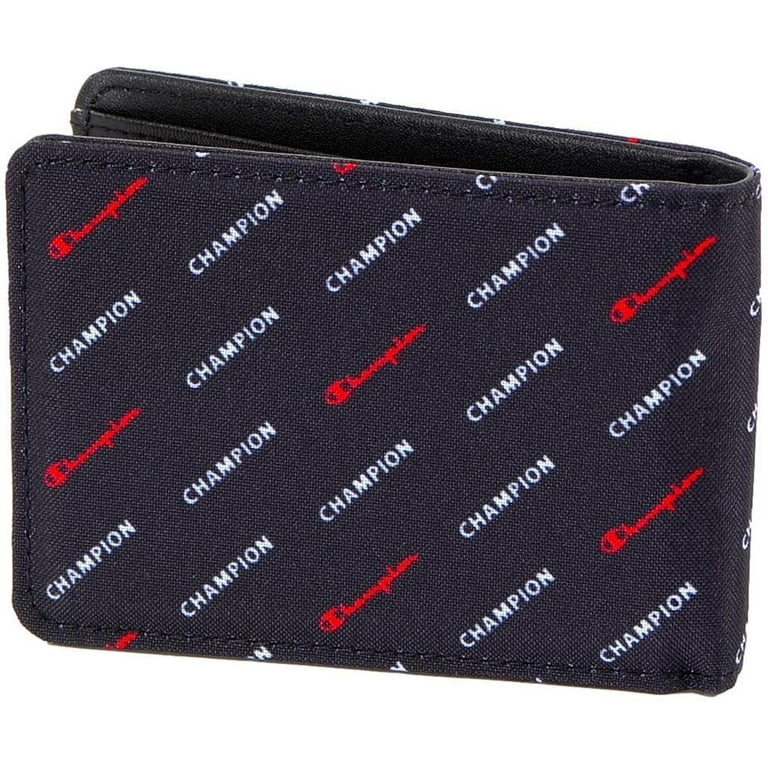 Champion Men s Athletics Asher Bifold Wallet Black White