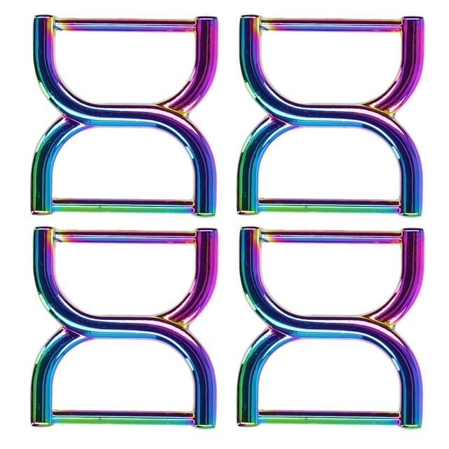 Oubit Small D Rings,4Pcs Double D Rings D Rings Craft Rings Meticulously Designed