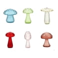thumbnail image 1 of Jarrones de vidrio con forma de hongo Jarrones para plantas hidropónicas Jarrones decorativos lindos con flores 6 piezas, 1 of 9
