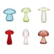 thumbnail image 1 of Jarrones de vidrio con forma de hongo, jarrones para plantas hidropónicas, jarrones decorativos y bonitos. 6 piezas, 1 of 9