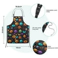 thumbnail image 7 of Whimsical Halloween Pattern Kids Aprons for Girls and Boys,Adjustable Neck Strap Toddler Aprons for Kids Cooking Baking, 7 of 7