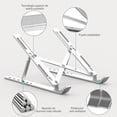 thumbnail image 3 of Soporte para Laptop, Soporte Portátil, Aluminio Enfriador para MacBook, iPad, Pro, Laptop Stand con Ventilación para Portátiles y Tabletas, 3 of 4