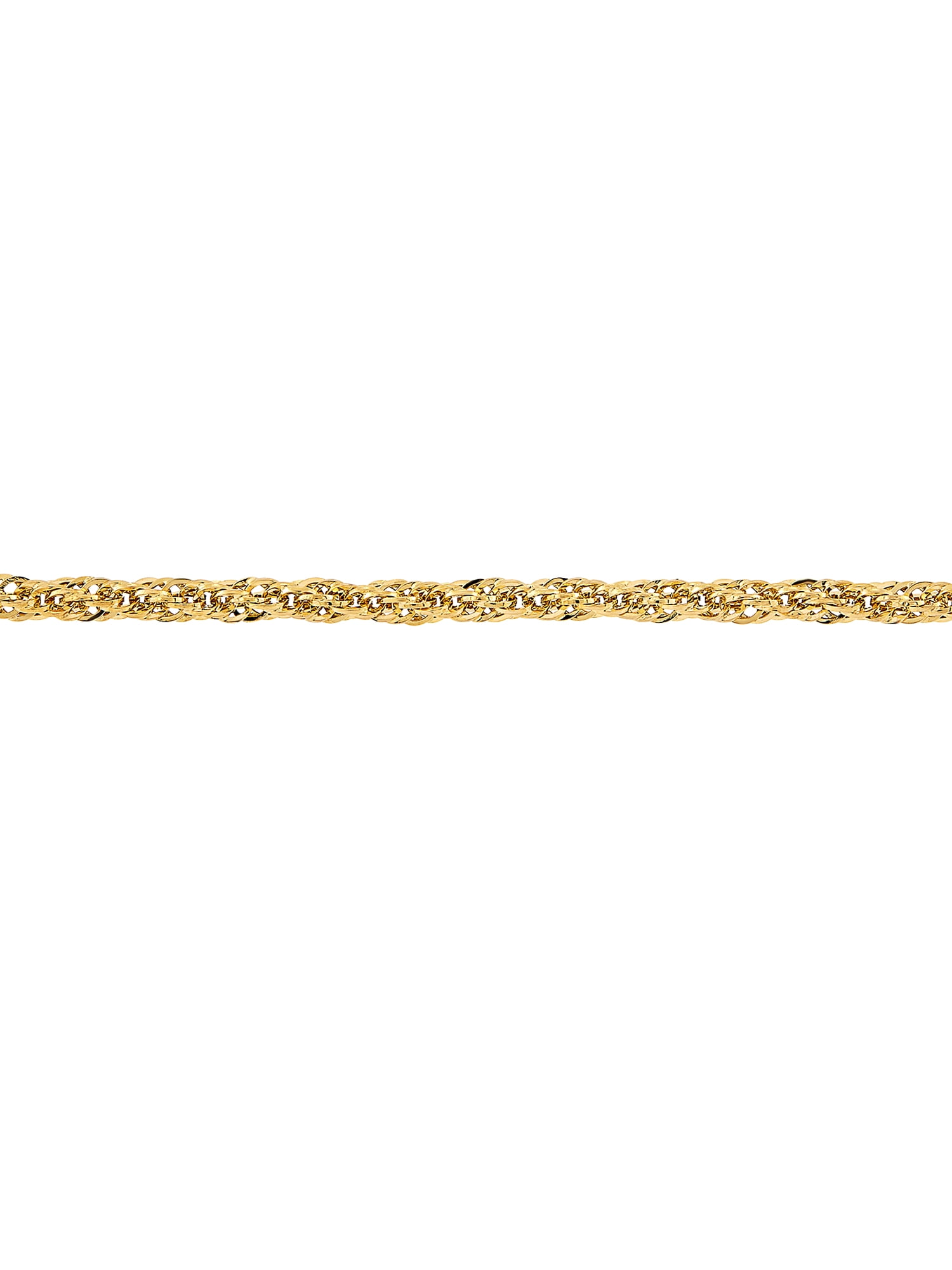 Brilliance Fine Jewelry 10K Yellow Gold Infinity 2.45MM Hollow Rope Necklace, 20"  (图3)