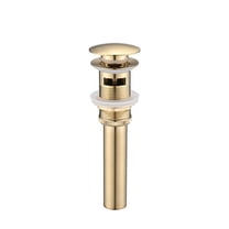 Bathroom Sink Drain with Overflow, Vessel Sink Lavatory Vanity Pop Up Drain Stopper, 304 Stainless Steel