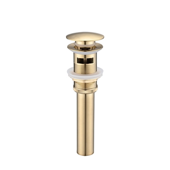 Bathroom Sink Drain with Overflow, Vessel Sink Lavatory Vanity Pop Up Drain Stopper, 304 Stainless Steel