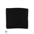 thumbnail image 4 of Deago Harsh Winter Double-Layer Soft Fleece Lined Thick Knit Neck Warmer Circle Scarf Windproof for Women Men (Black), 4 of 10