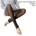 thumbnail image 2 of Qarigey Medias de mujer, pantalones térmicos ligeros transpirables, mallas cálidas de invierno, pantimedias, calcetín, medias de terciopelo, medias de Medias Negro/sin pie, sin felpa 230g Qarigey AP013336-29, 2 of 6