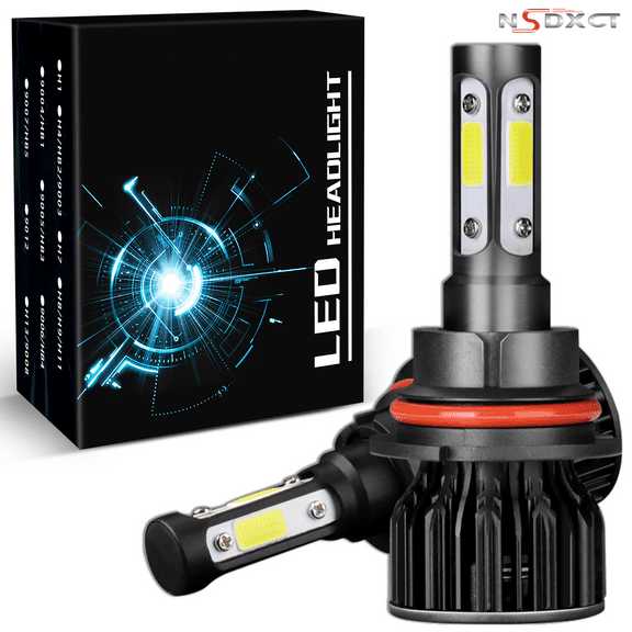 NSDXCT for 1999 2000 2001 2002 2003 Dodge Dakota 4-Sides 9007/9004 LED Headlight High Low Beam Bulbs
