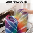 thumbnail image 5 of Colorful Rainbow Tie Dye Spiral Pattern Bathroom Rugs Mat,Non Slip Microfiber Bathroom Rug,Rubber Backing,Soft Bathroom Mats for Bathroom Floor,Tub and Shower,47x17in(120x43cm), 5 of 5