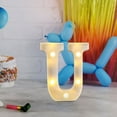 thumbnail image 3 of Fiudx Lámpara con Letras Led Decorativas, Luz Nocturna Tipo Marquesina, Decoración Versátil para El Hogar, Celebraciones de Cumpleaños y Bodas, Ambiente Romántico, Fácil de Usar con Pilas., 3 of 6