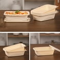 thumbnail image 4 of Biodegradable Disposable Lunch Box, Home Takeaway Packing Box, Starch based + Polypropylene Material, Multi Use for Parties Picnics, Eco-Friendly Household Kitchen Tool, 4 of 7