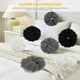 thumbnail image 4 of Jokapy 3 Strands Cushion Soft Knot Pillow Handmade Braided Cushion Decor, Gray, 12" x 12", 4 of 11