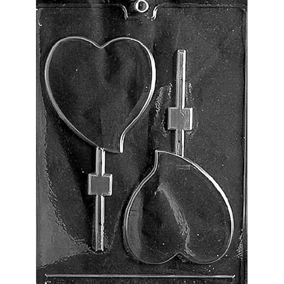 Grandmama's Goodies Valentine's Day V062 Tear Drop Lollipop Sucker Chocolate Candy Soap Mold with Exclusive Molding Instructions